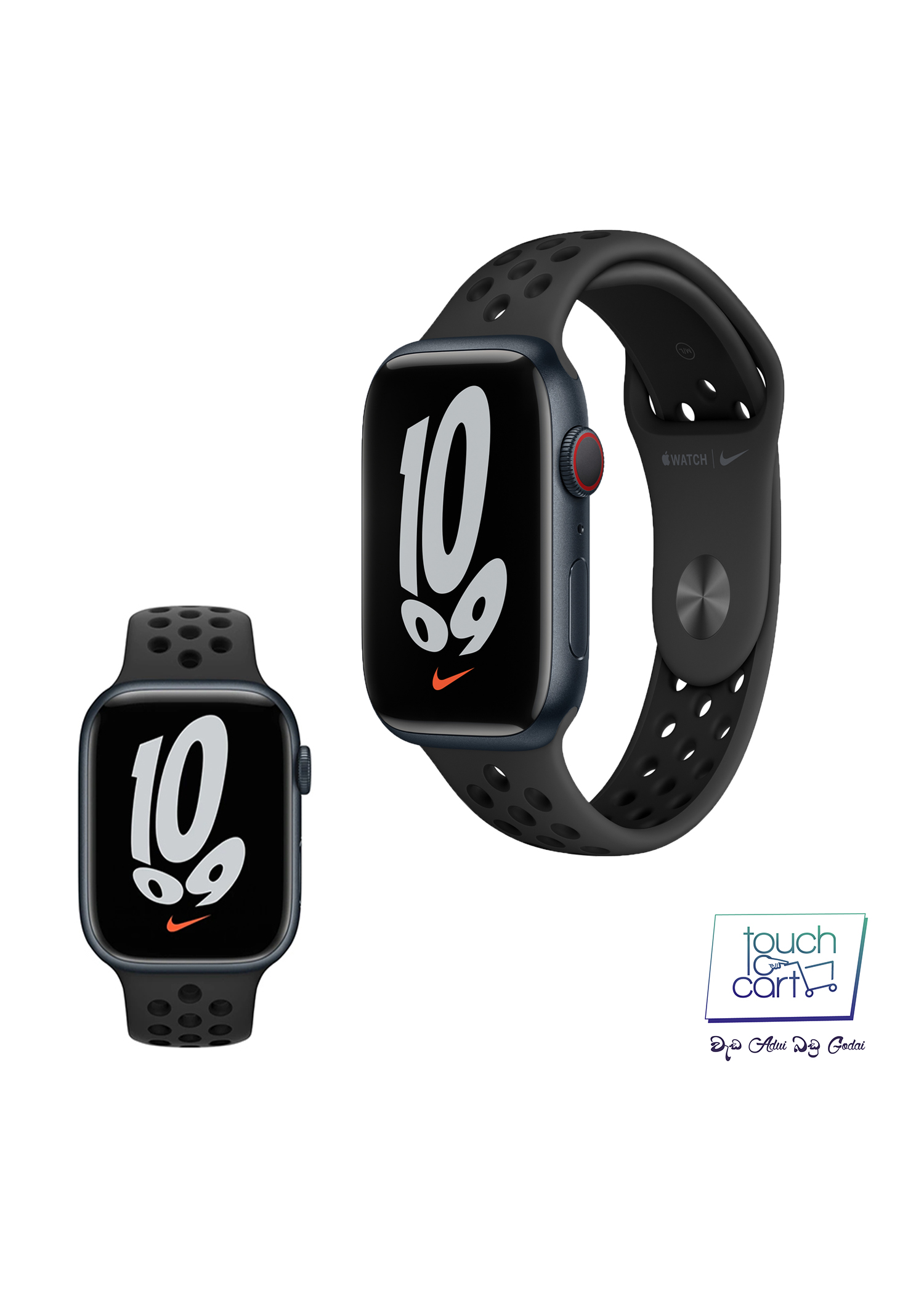 Apple Watch Series 7 Nike 45MM Midnight Aluminum GPS – Midnight Sport Band  – Touch To Cart