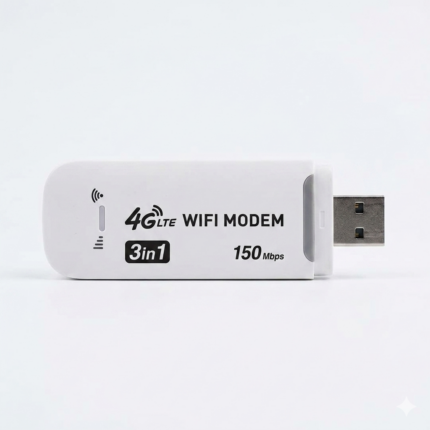 4G LTE USB Modem with WIFI Hotspot (3-in-1)