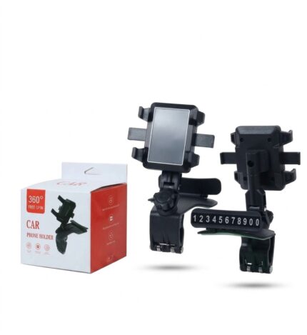 H4HH Universal 360° Rotatable Dashboard & Sun Visor Car Phone Holder