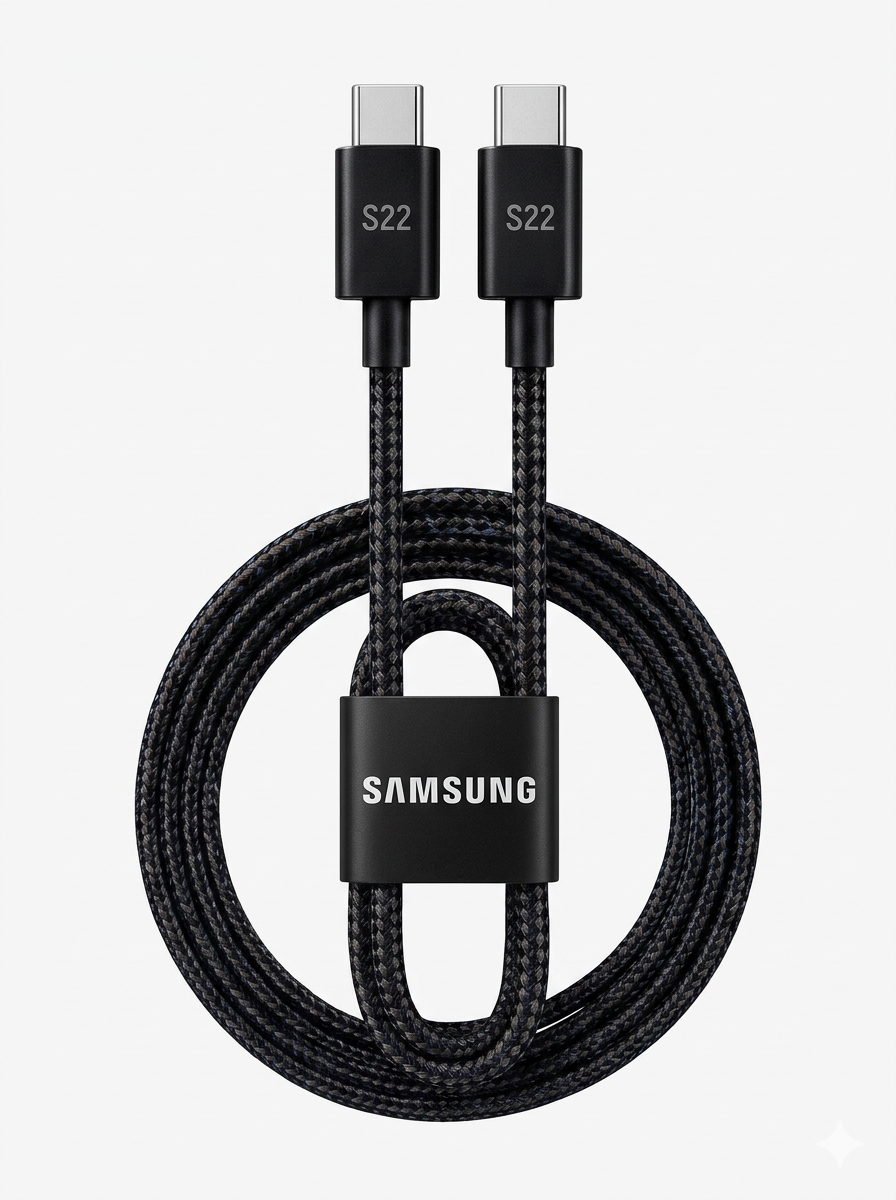 image_e2de3002 Samsung S22 USB-C to USB-C Cable (1.0m) - Image 1